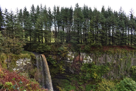 Eas Mor waterfall, Arran